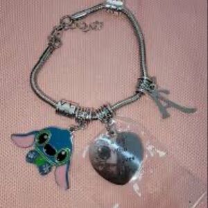 Stitch Bracelet with Initial Letter, Gifts for Sister, daughter, best friend